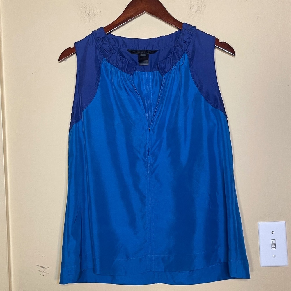 Marc Jacobs Blue Sleeveless Top